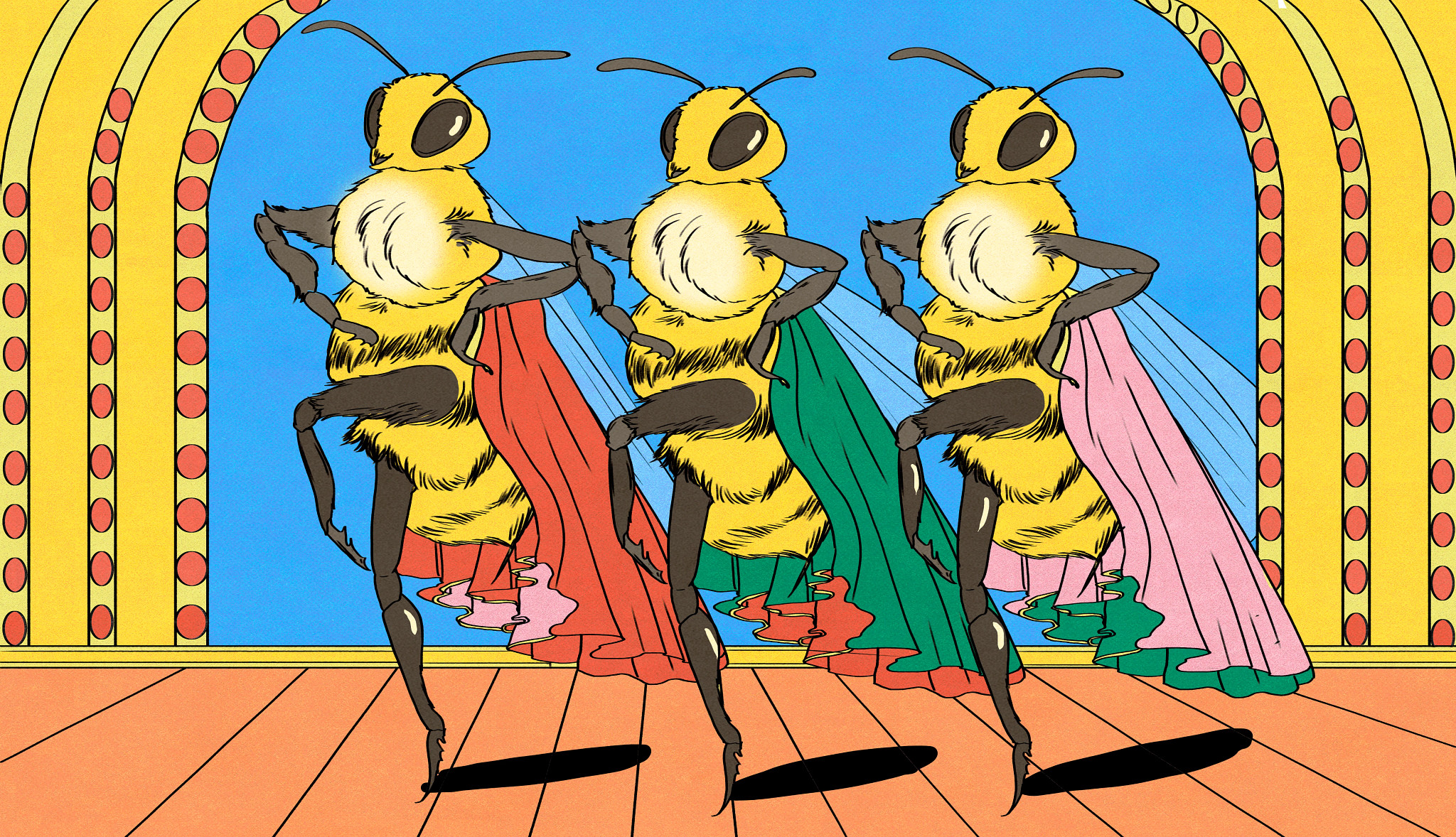 bees dancing