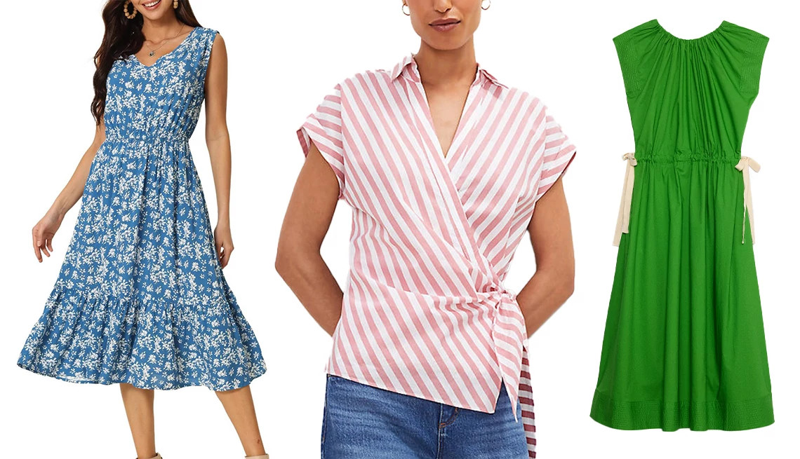 dresses and a shirt that define the waist