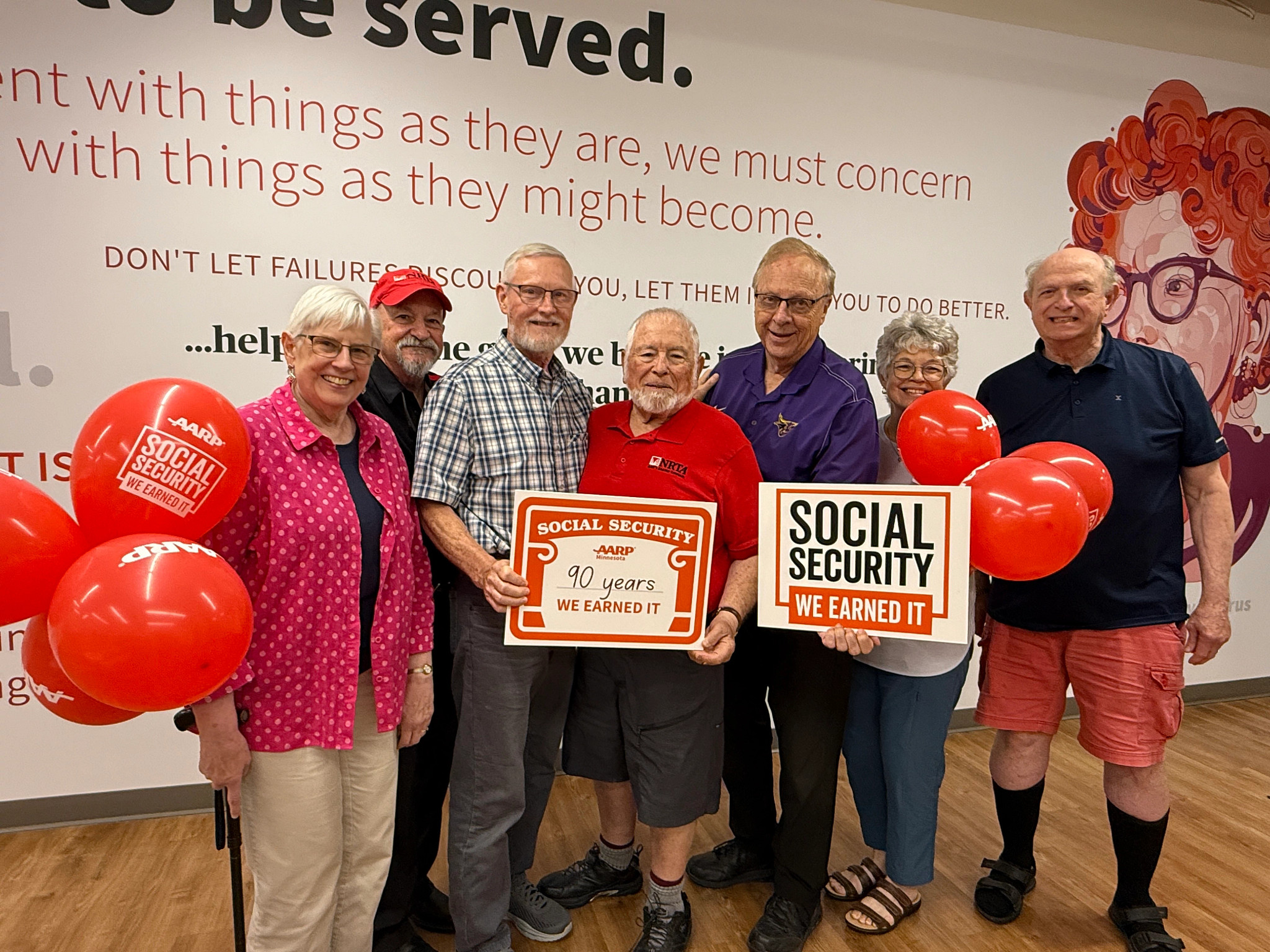 AARP Minnesota volunteers taking a picture together