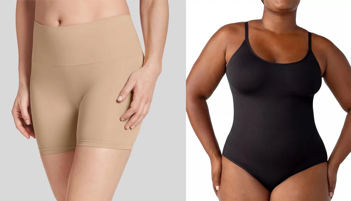 The Best Shapewear for Women Over 50 two models wearing shapewear garments