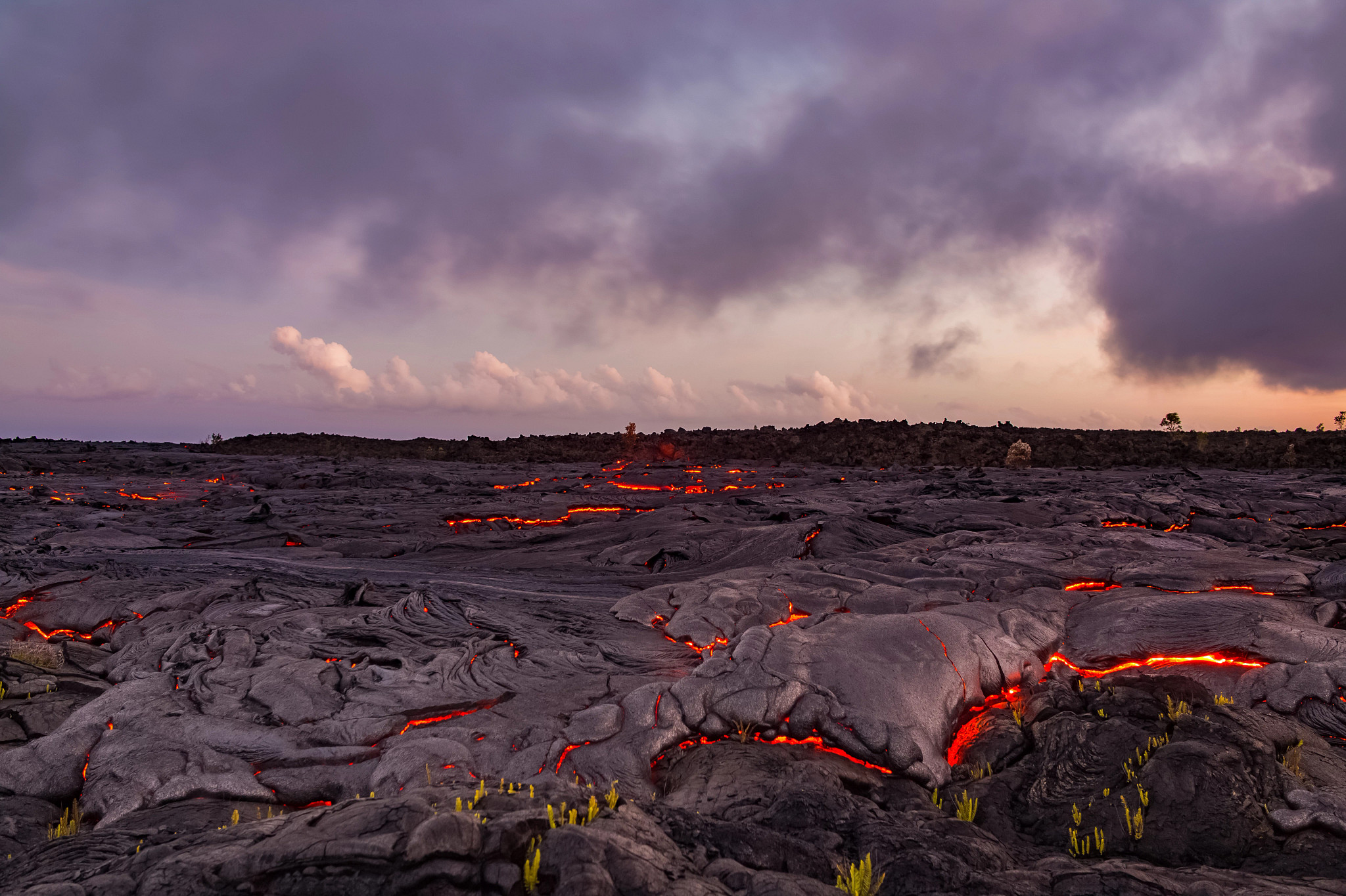 lava from a volcano