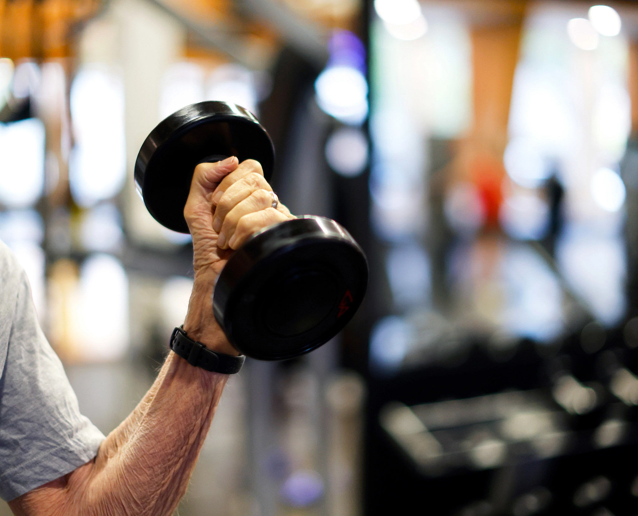 Dr. Kenneth Cooper works out