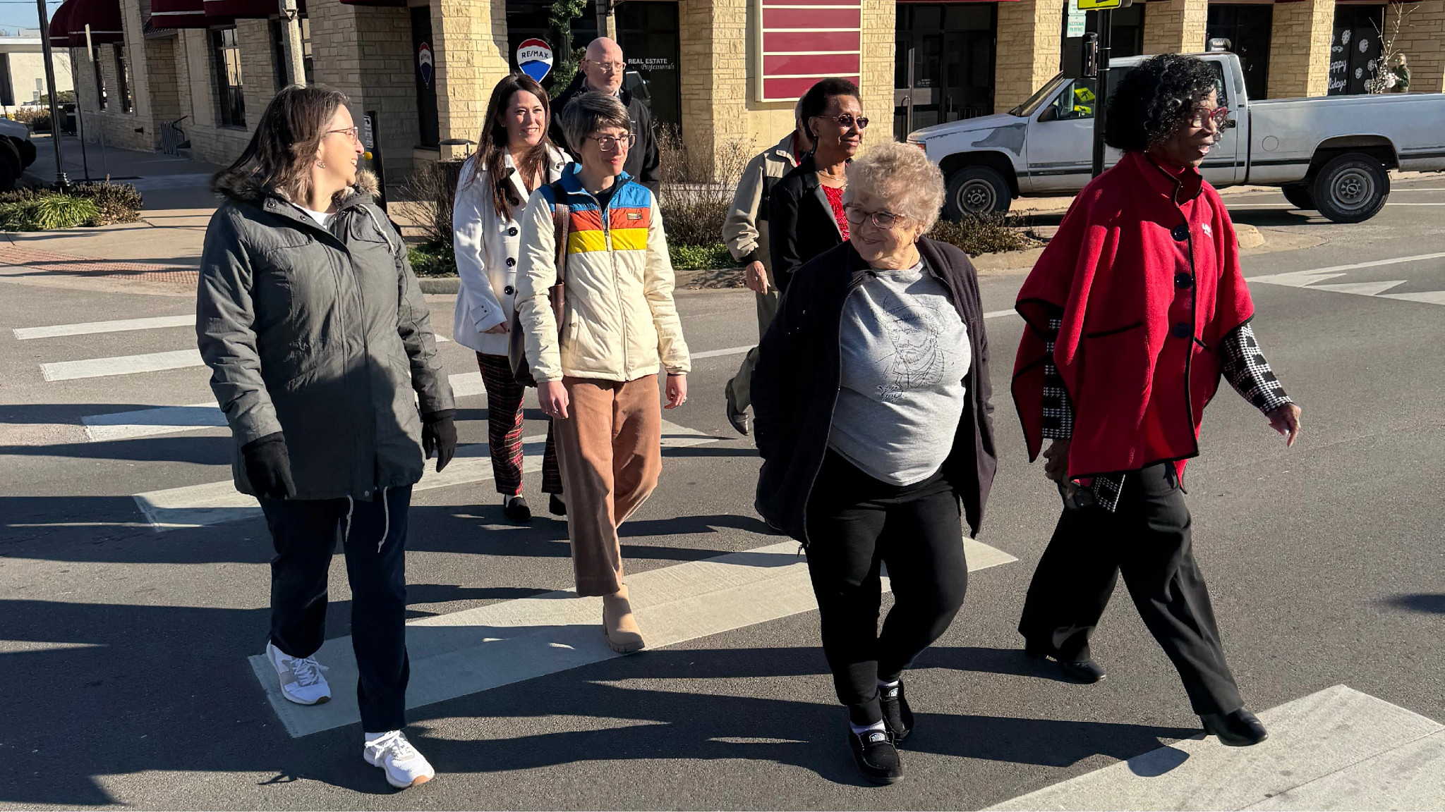 a group photo for the aarp community challenge grant