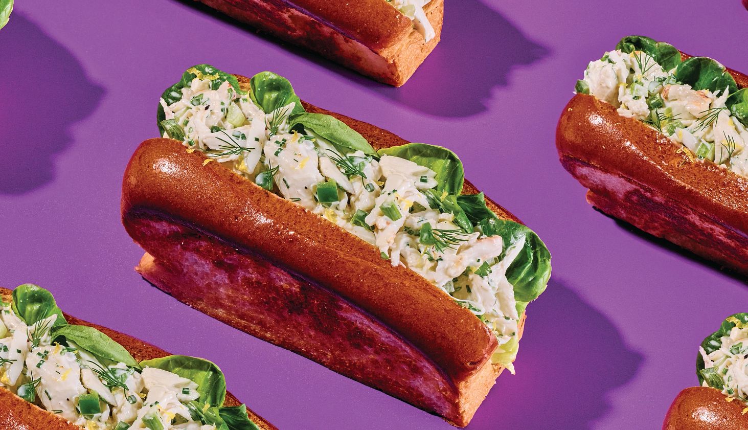 Gordon Ramsay's Crab Salad gordon ramsay’s herbaceous crab salad sandwich is shown in a photo illustration