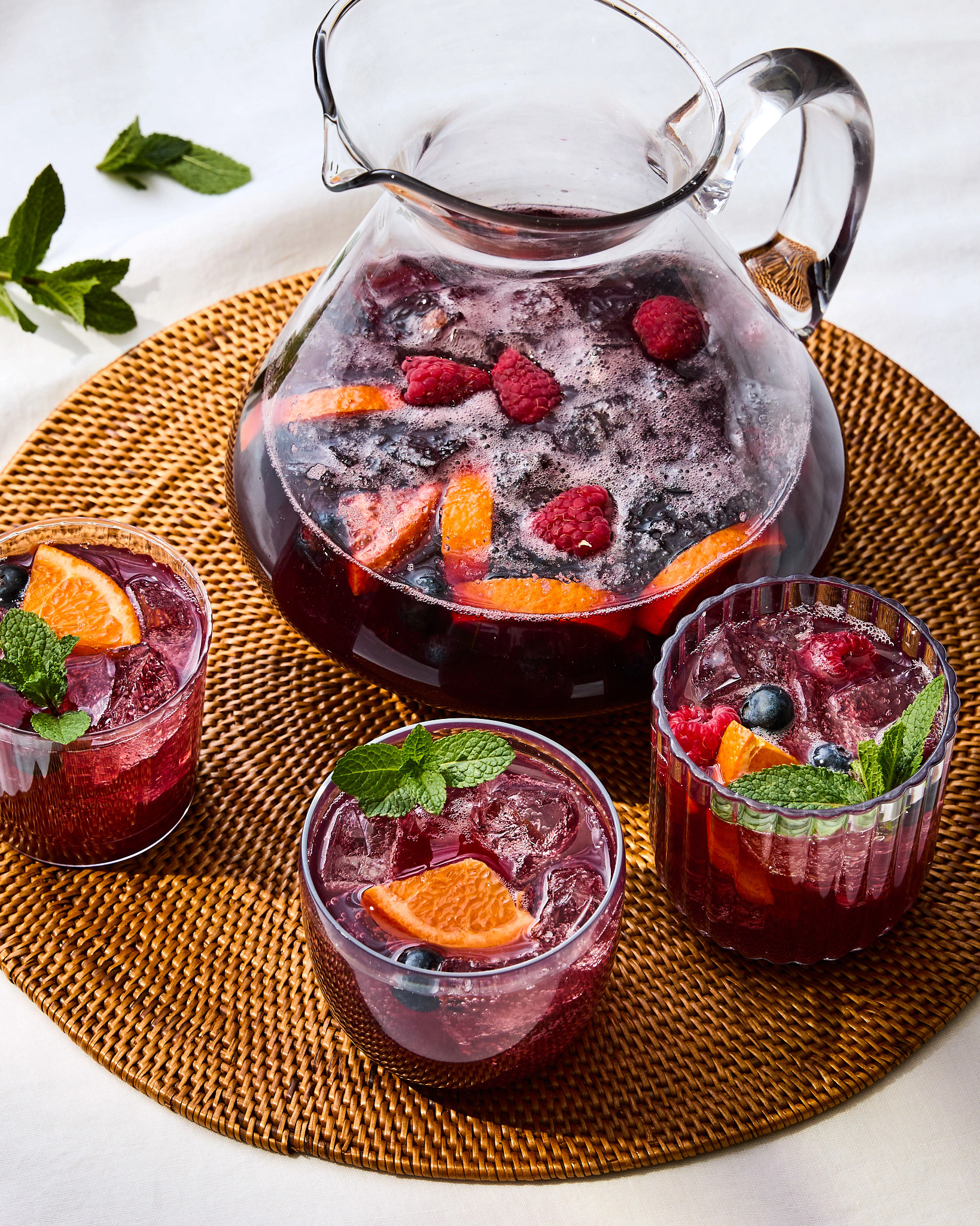 Summer Berry Sangria is shown