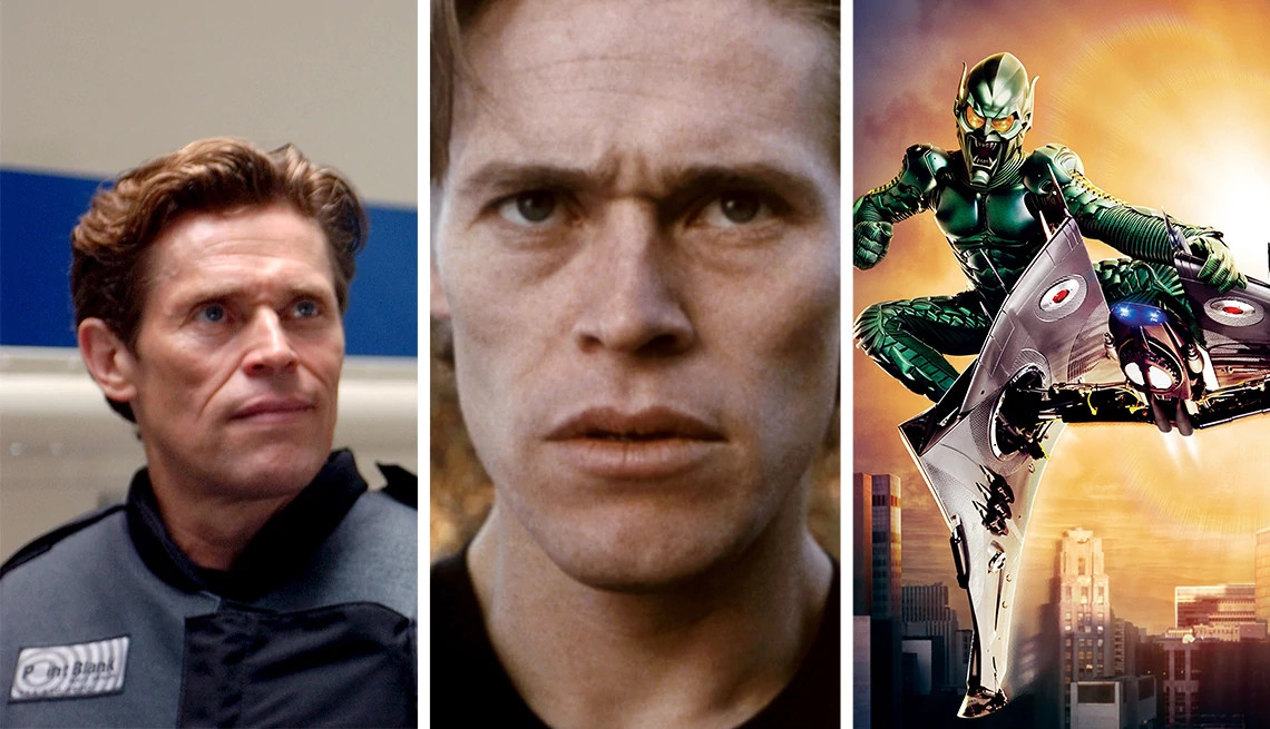 Willem Dafoe in the films To Live and Die in L.A., Inside Man and Spider-Man
