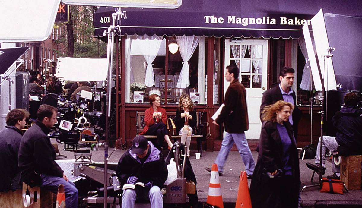 on the set of sex and the city