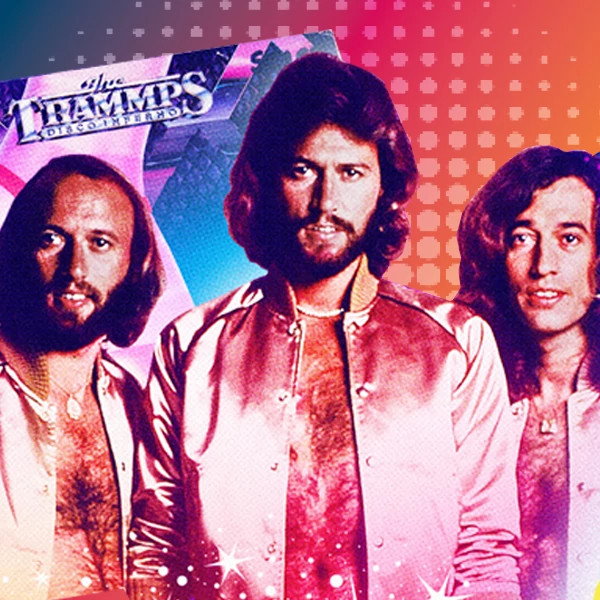the bee gees posing for a group photo