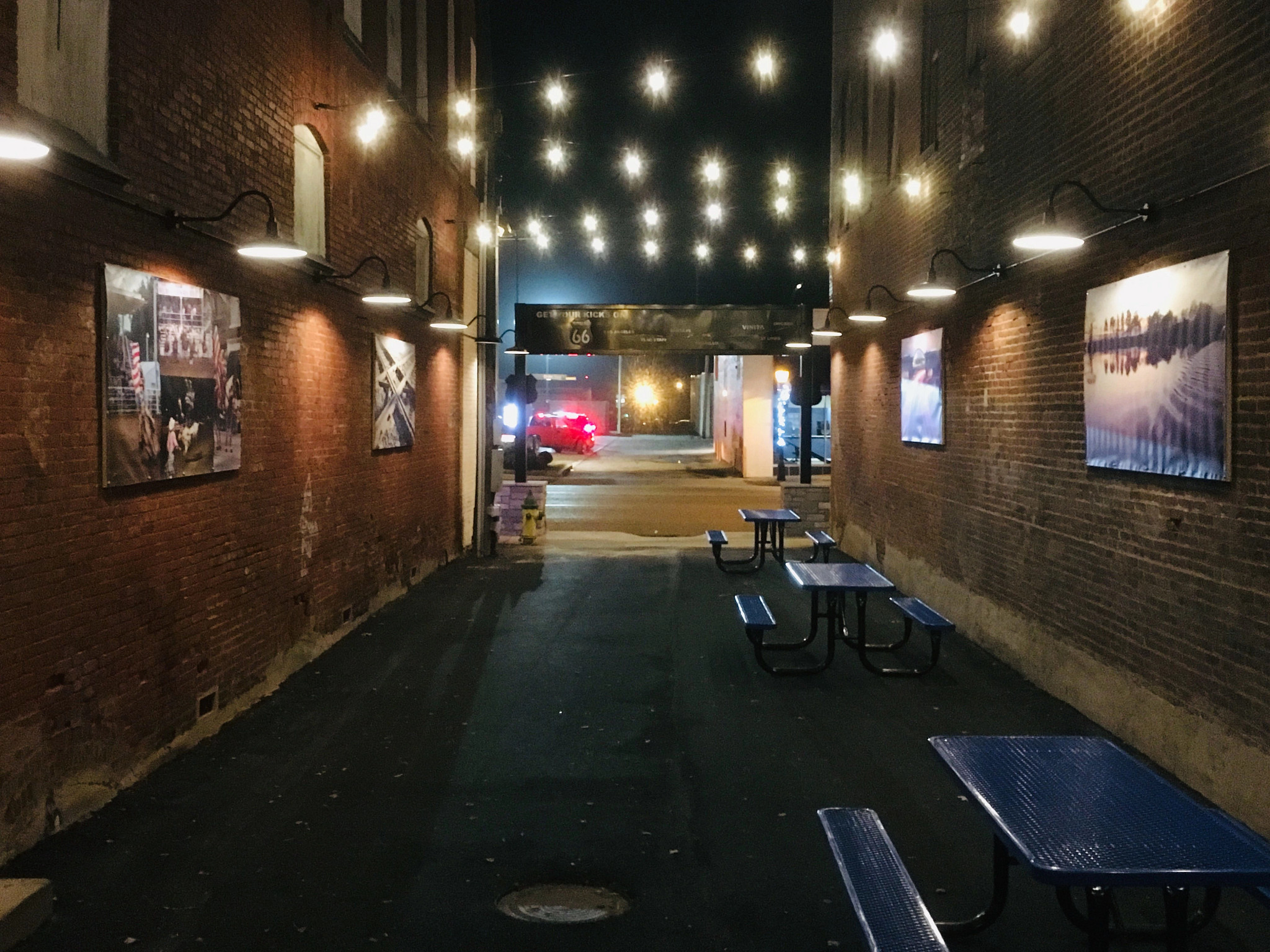 Vinita breezeway night