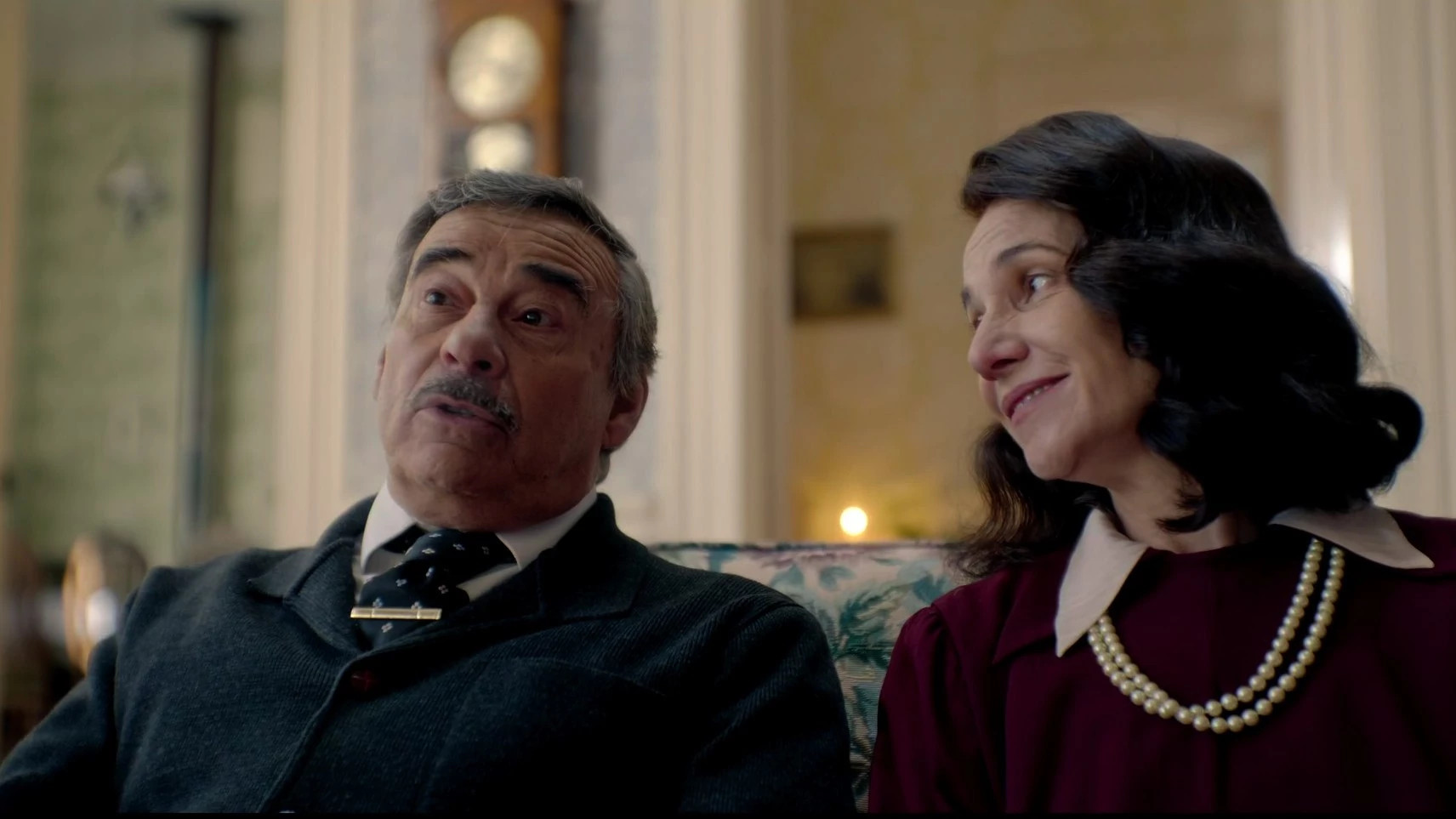 Eduard Fernández and Aline Kuppenheim in a scene from The House of the Spirits