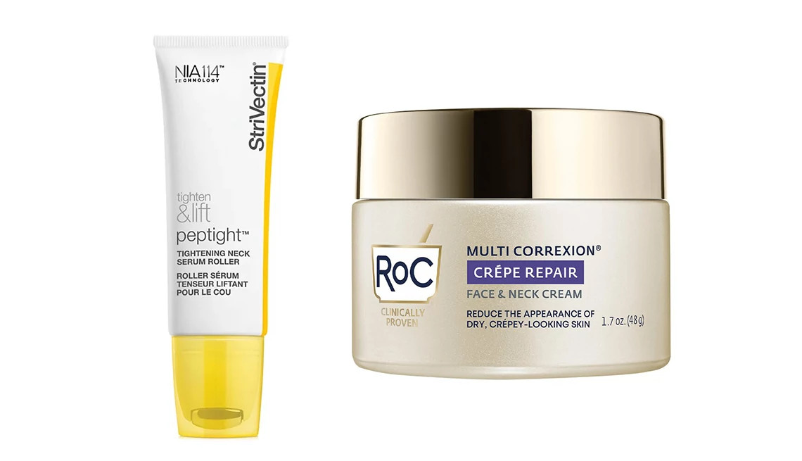 Targeted treatments for neck and face, a duo for a complete skincare routine.