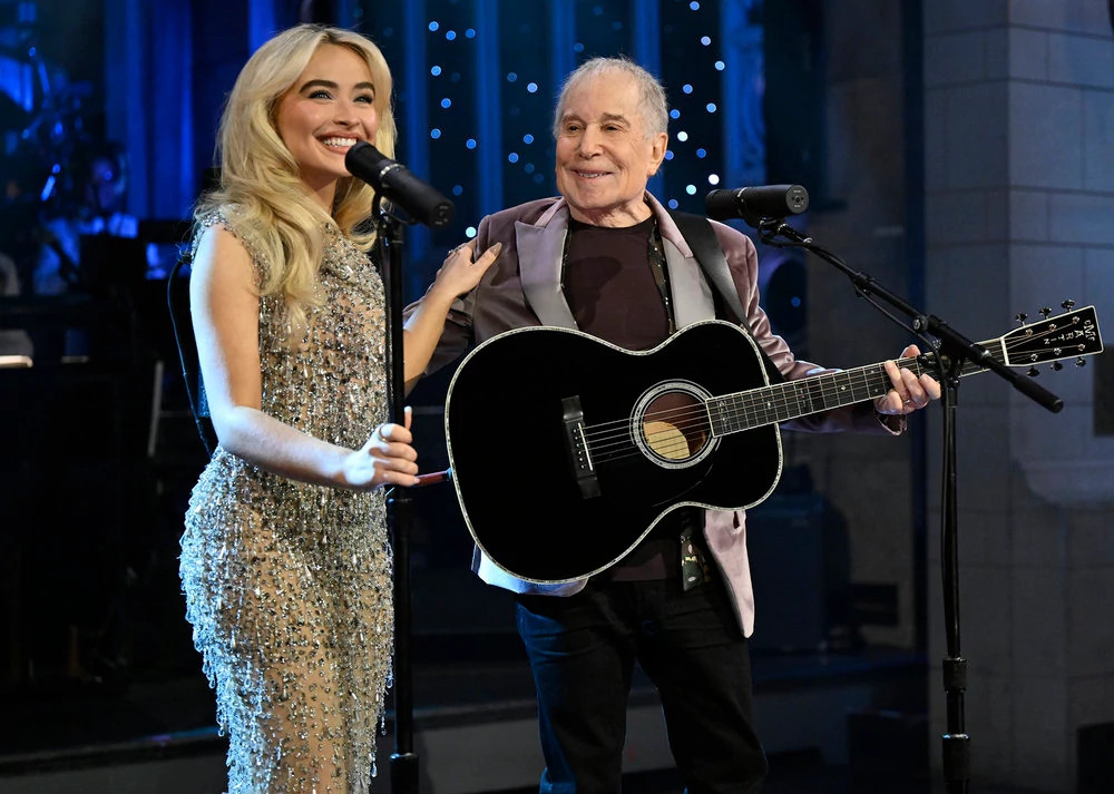 Sabrina Carpenter and Paul Simon