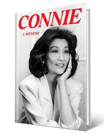 Book 'Connie: A Memoir' Book that says Connie A Memoir; picture of Connie Chung on cover