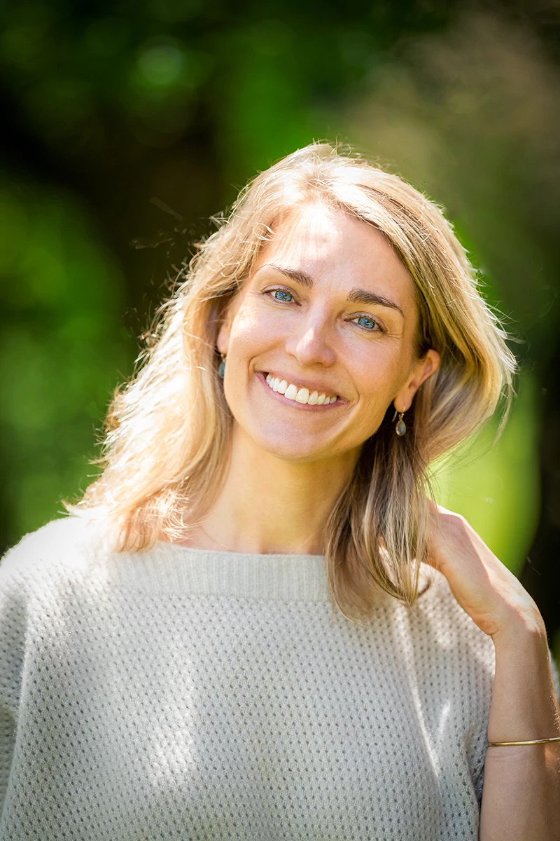 Spiritual medium Betsy Granville is shown in a photo taken outdoors