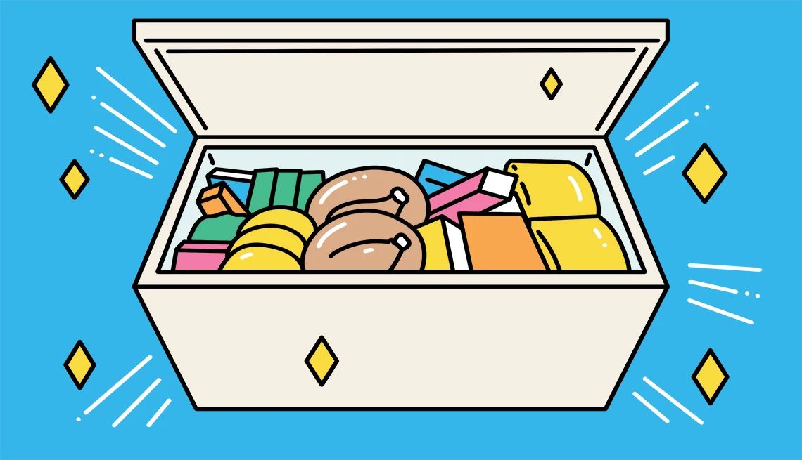 ways to save at the supermarket an open freezer