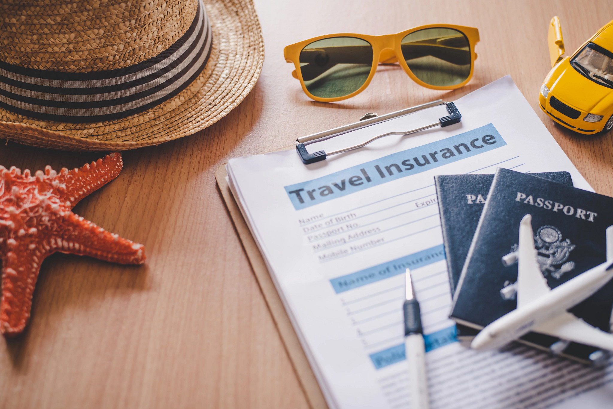Travel insurance documents
