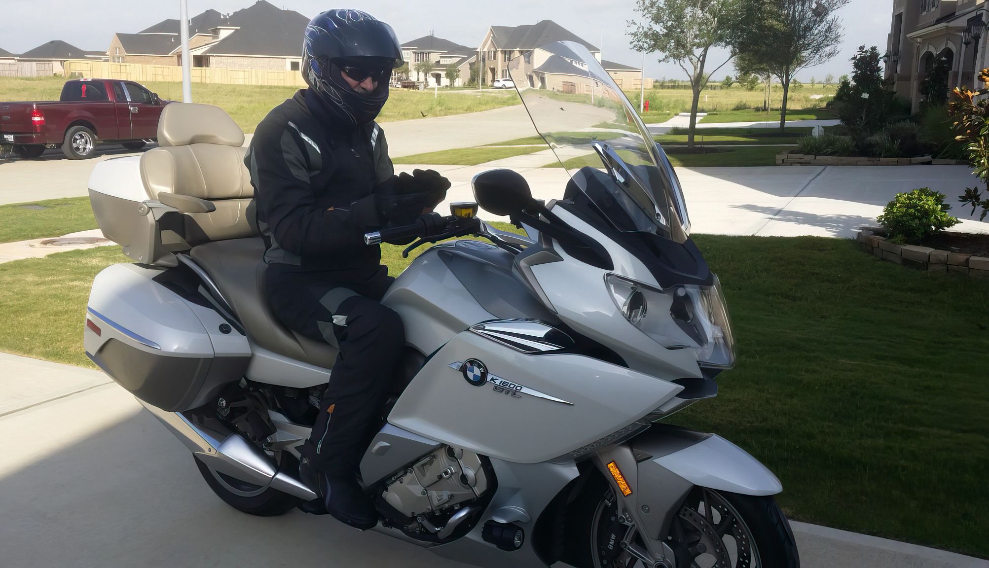 Retirementmoon a man sitting on a motorcycle
