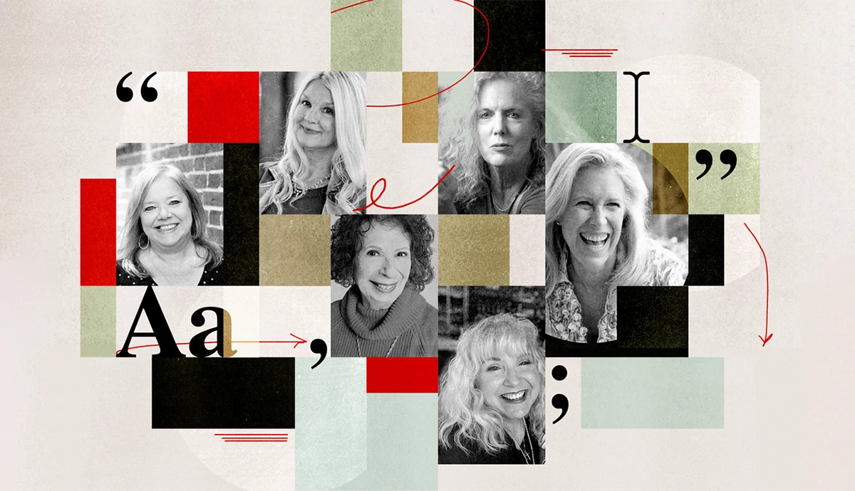 photos in a collage of women that write for The Ethel From AARP