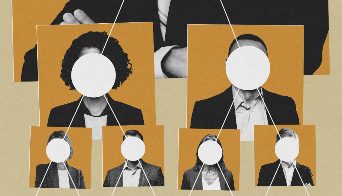 people with a white circle covering their faces