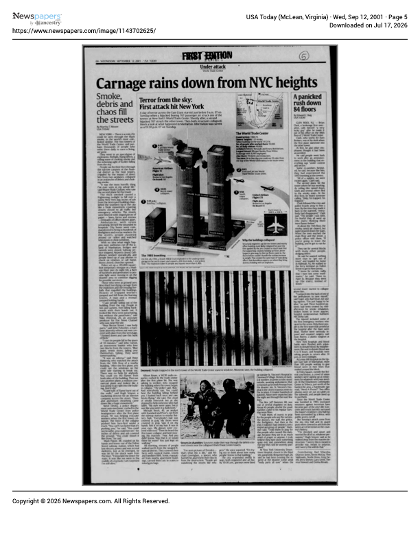 an article in a newspaper