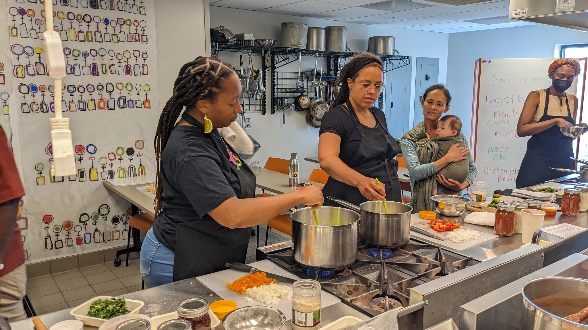 a cooking class