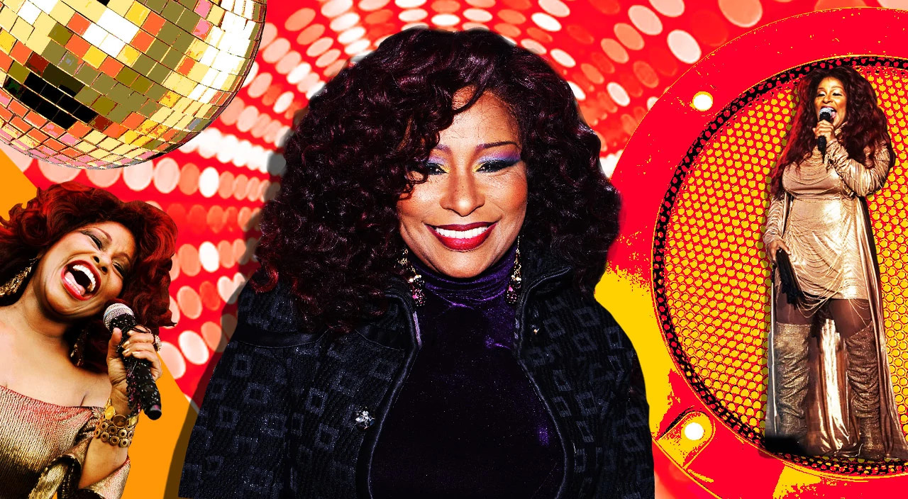 photo collage of chaka khan by lyne lucien