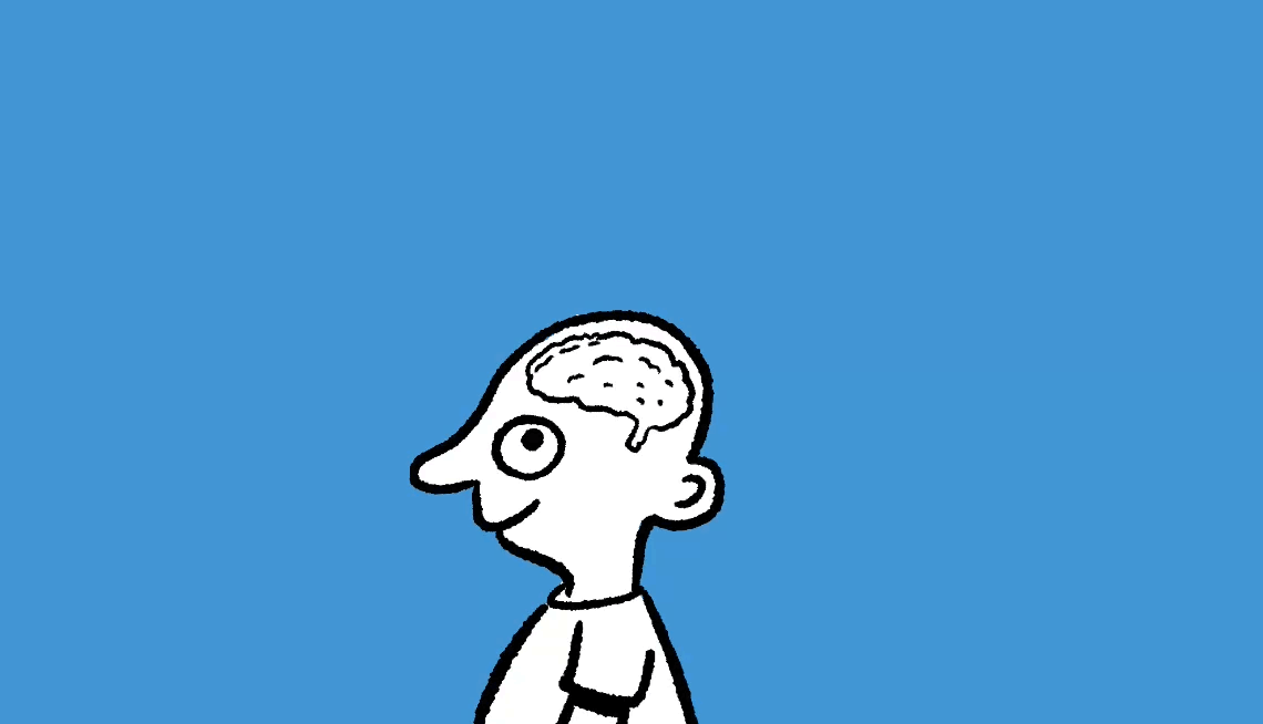 Foods for Brain Health a man thinking about brain healthy foods