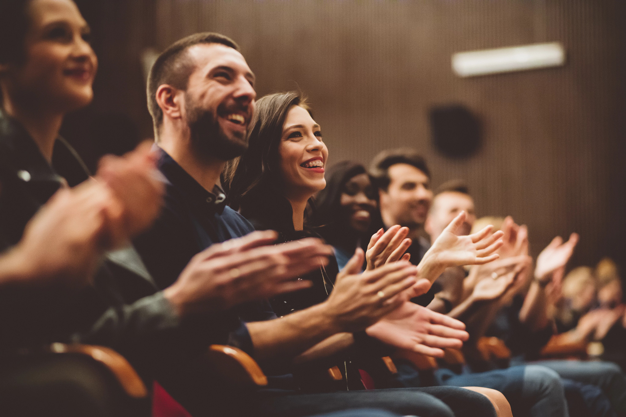 people laughing