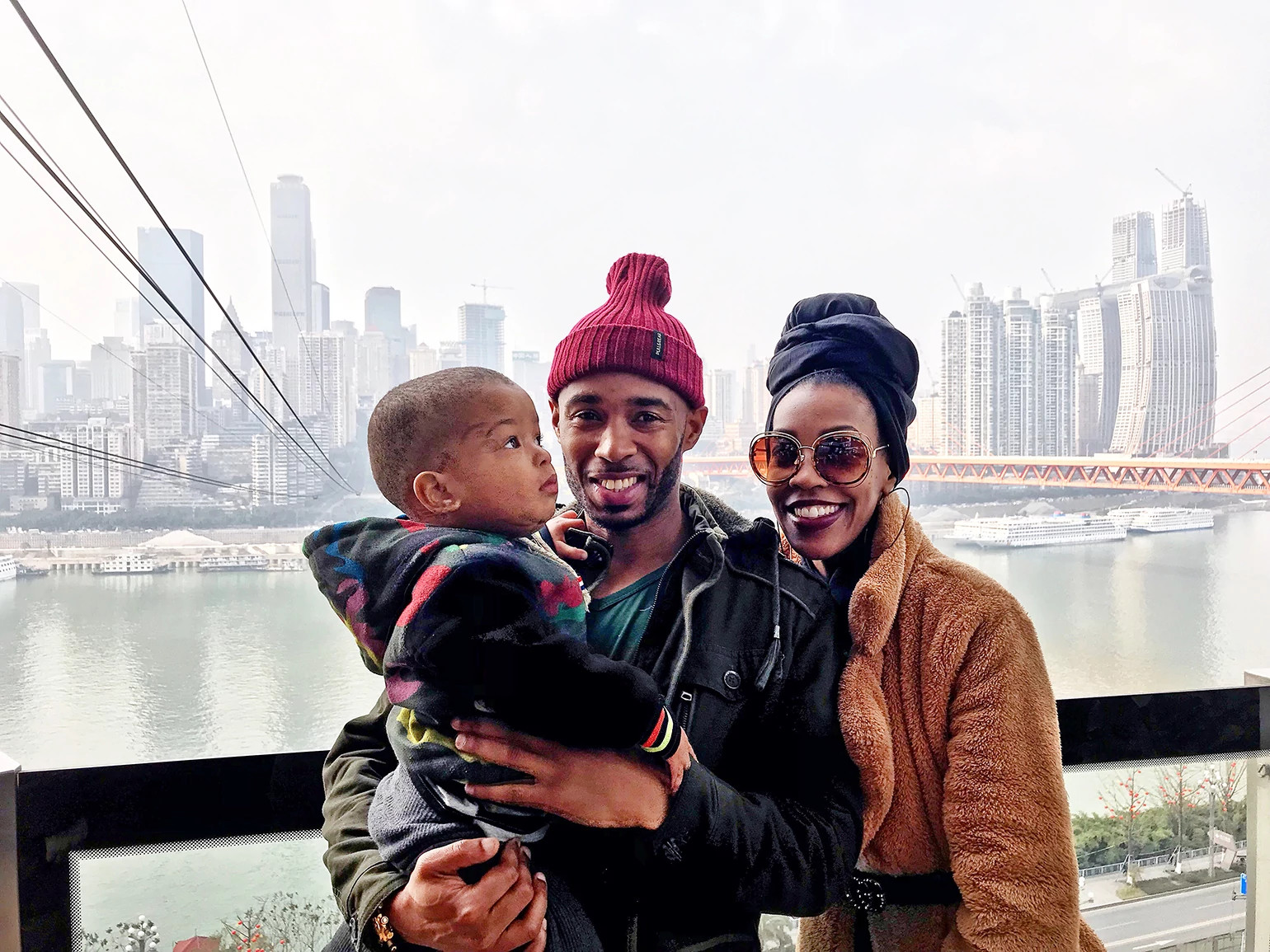 Photo of black family living in a different country 