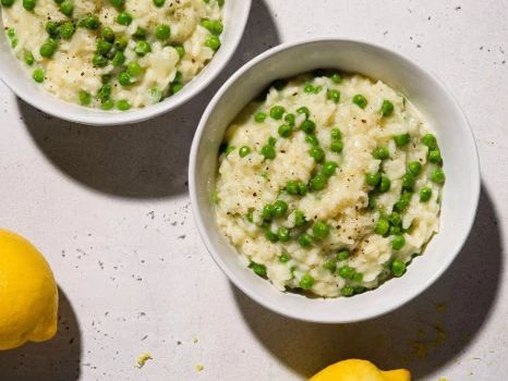 Tasty Recipes That Use Frozen Vegetables Lemon and Green Pea Risotto