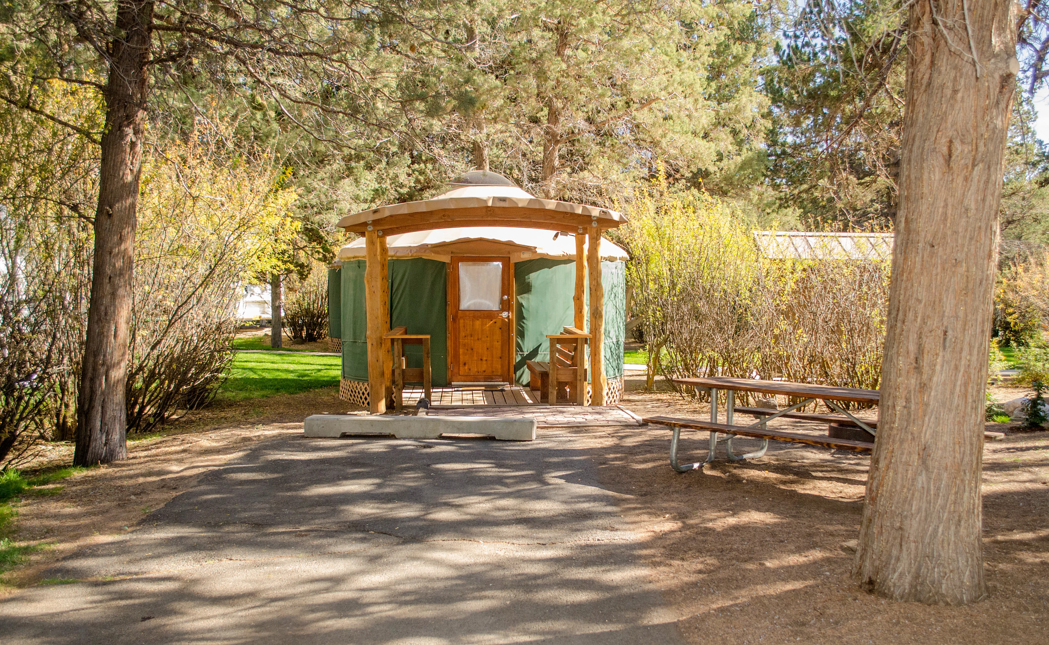 yurta en el parque estatal Tumalo