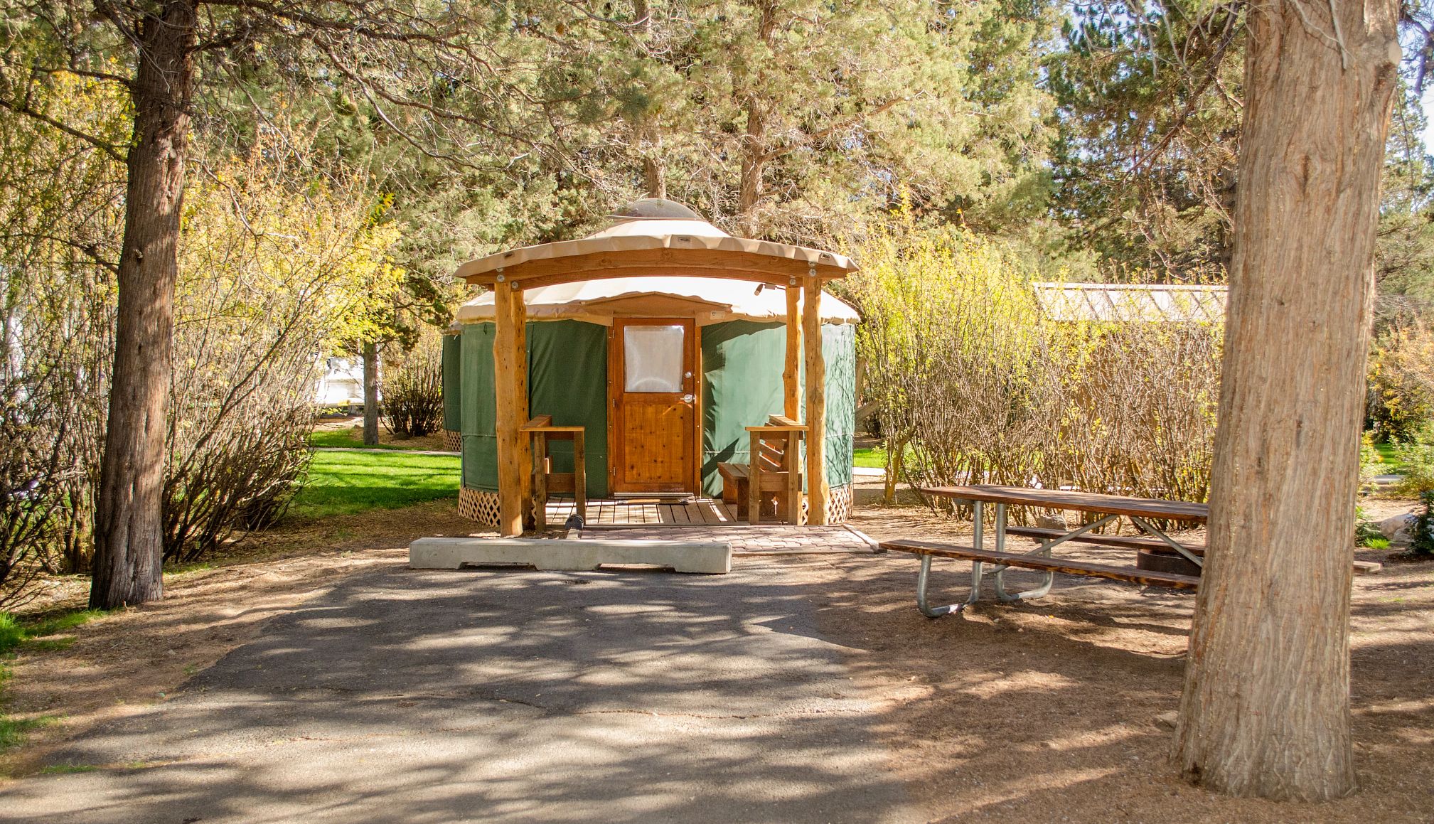 yurta en el parque estatal Tumalo