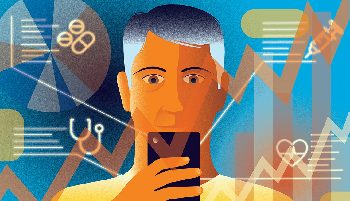 a man looking at his phone