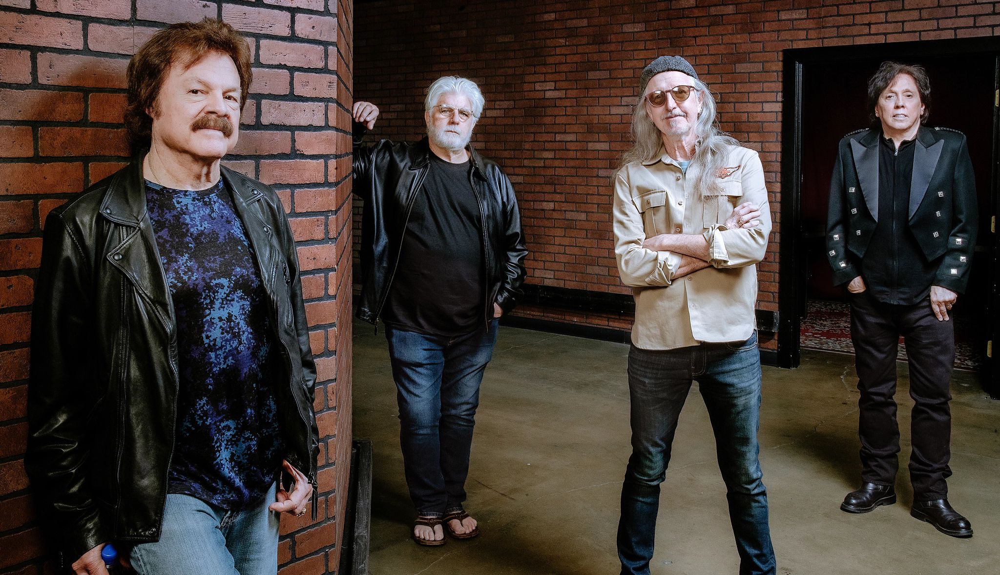 Some members of the Doobie Brothers Tom Johnston, Michael McDonald, Patrick Simmons and John McFee