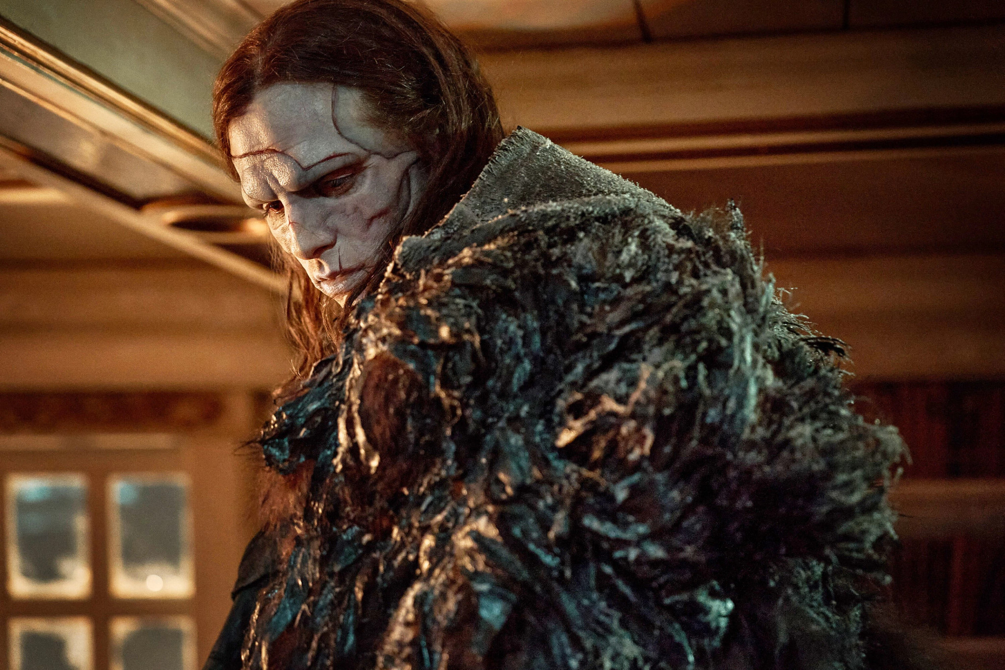 jacob elordi in a scene from frankenstein