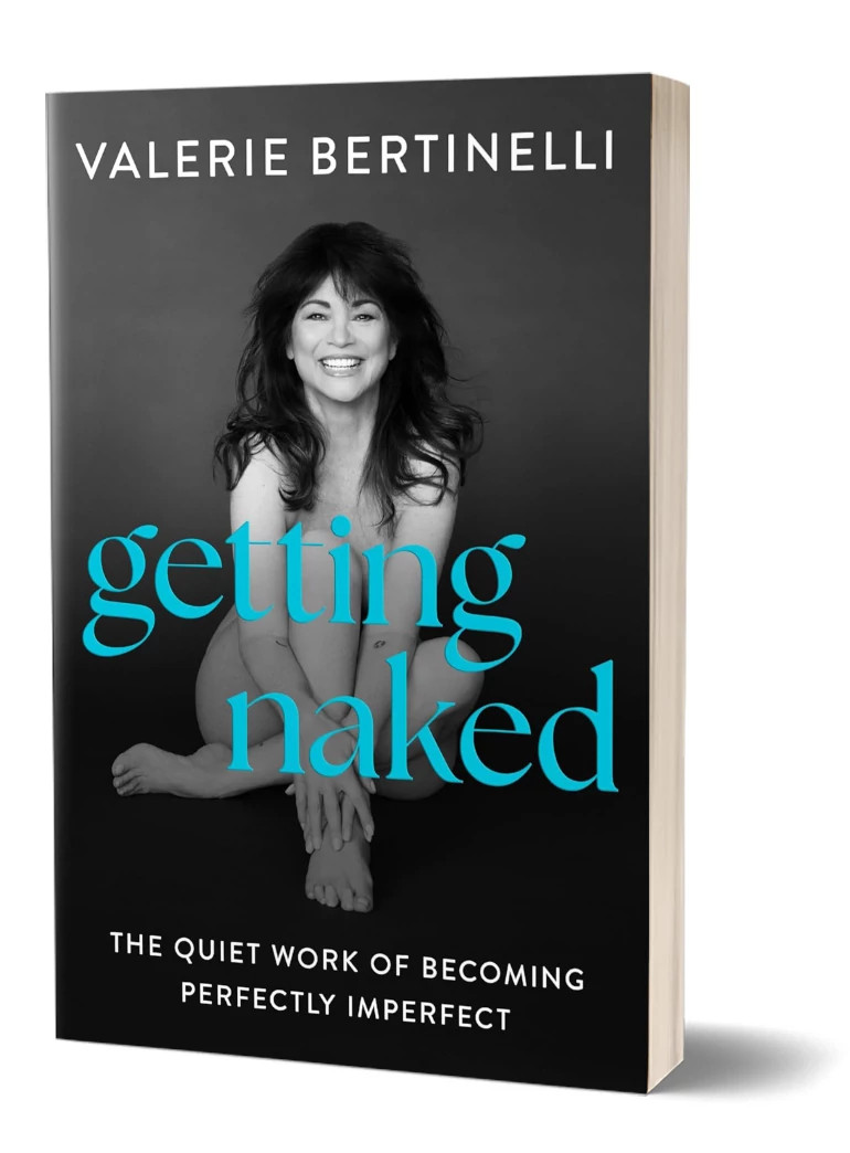 the cover of valerie bertinellis memoir entitled getting naked