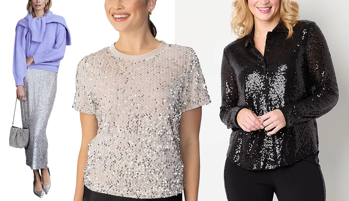 different models wearing evening ware