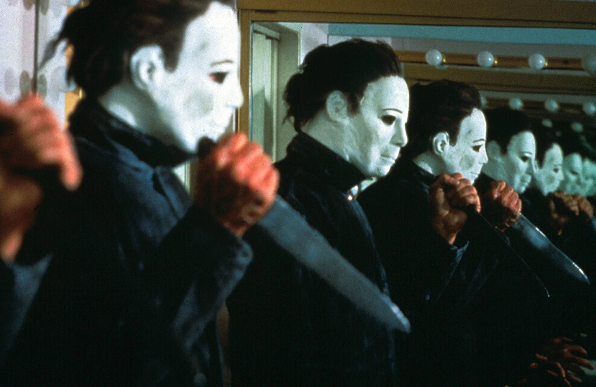 George P Wilbur as Michael Myers in a scene from Halloween 4