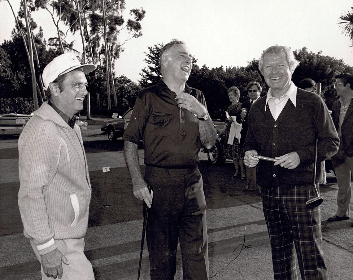 Bob Newhart, Dick Martin and Jim Mahoney 