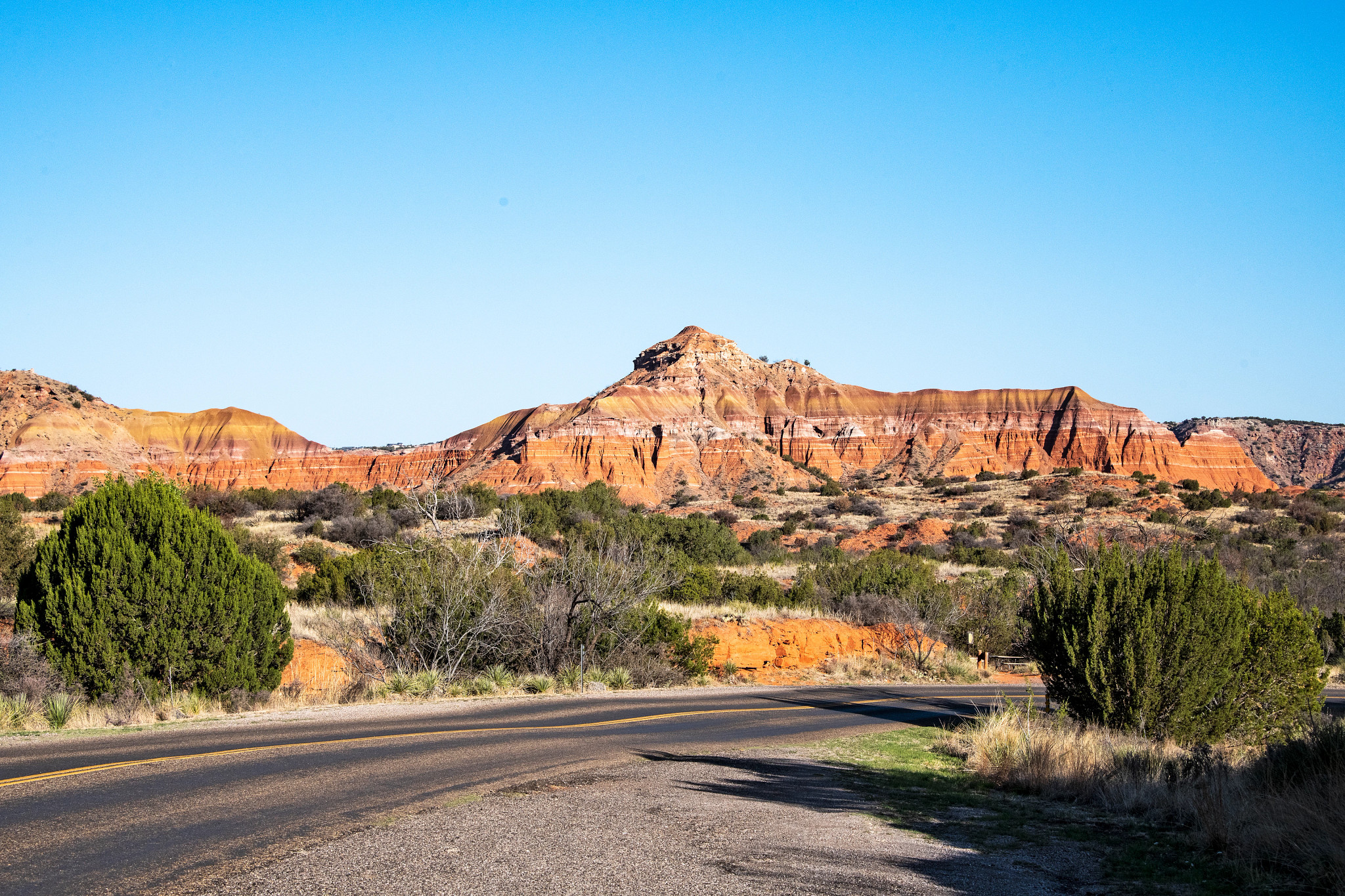 a mountain at palo duro canyon state park