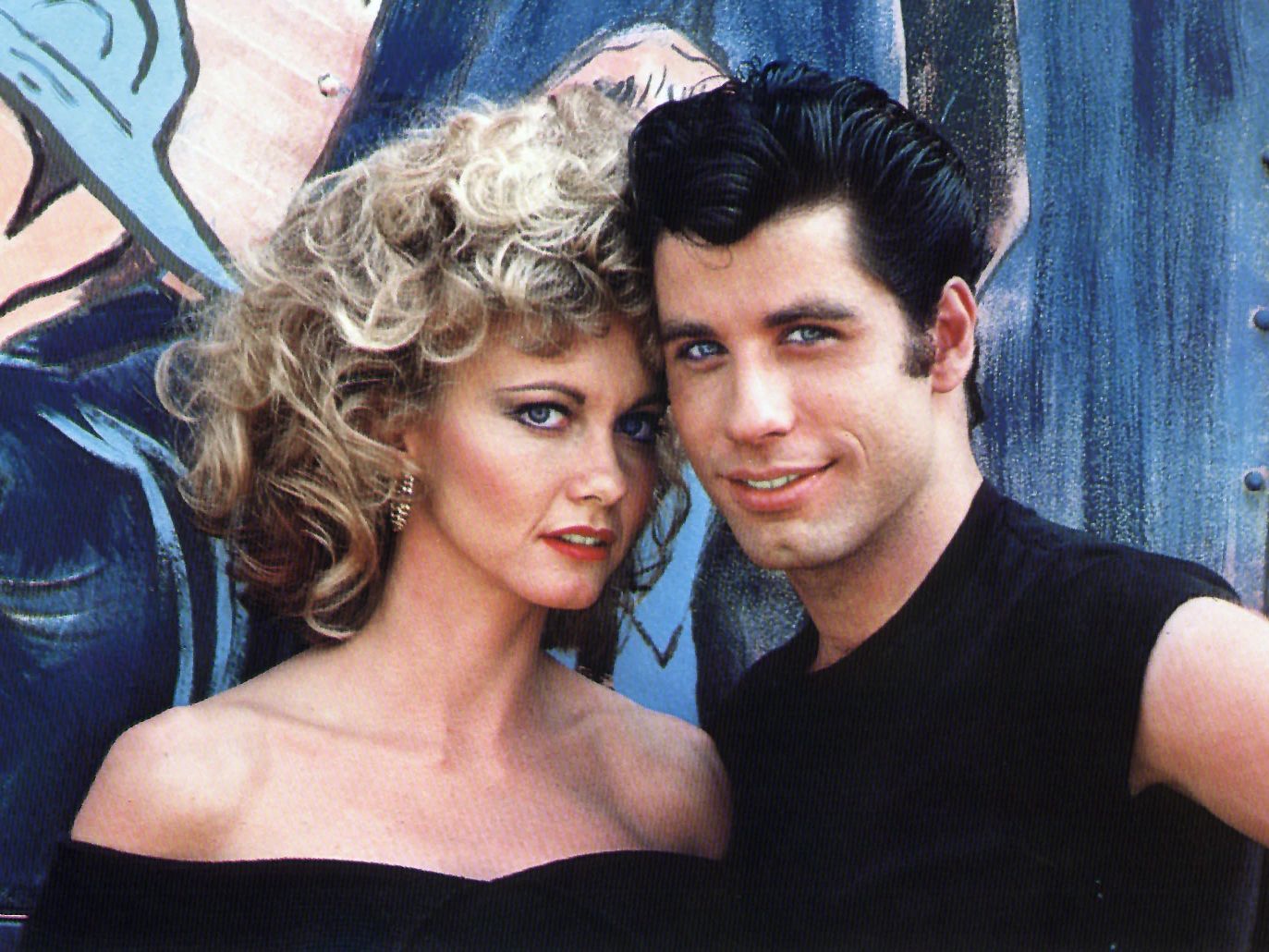 John Travolta Transforms Into Danny Zuko john travolta and olivia newton-john