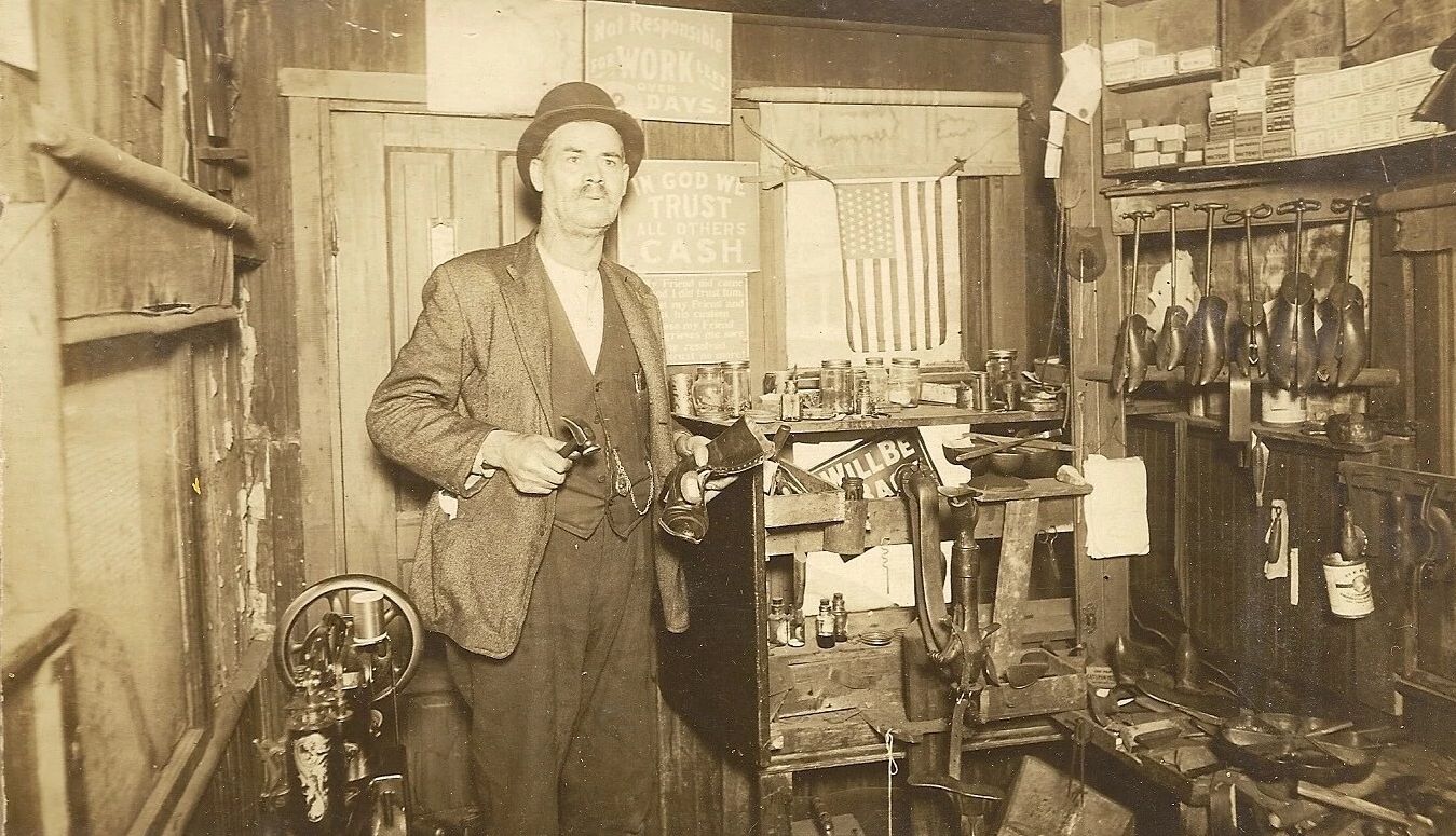 Jim McFarland’s great-uncle opened a cobbler’s shop Jim McFarland’s great-uncle opened a cobbler’s shop