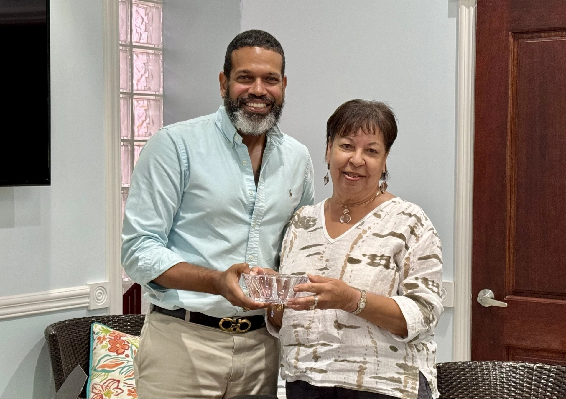 Corinne Halyard Plaskett wins an award