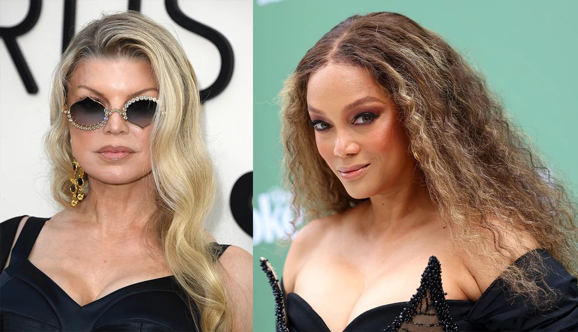 How to Wear Long Hair After 50 Fergie and Tyra Banks