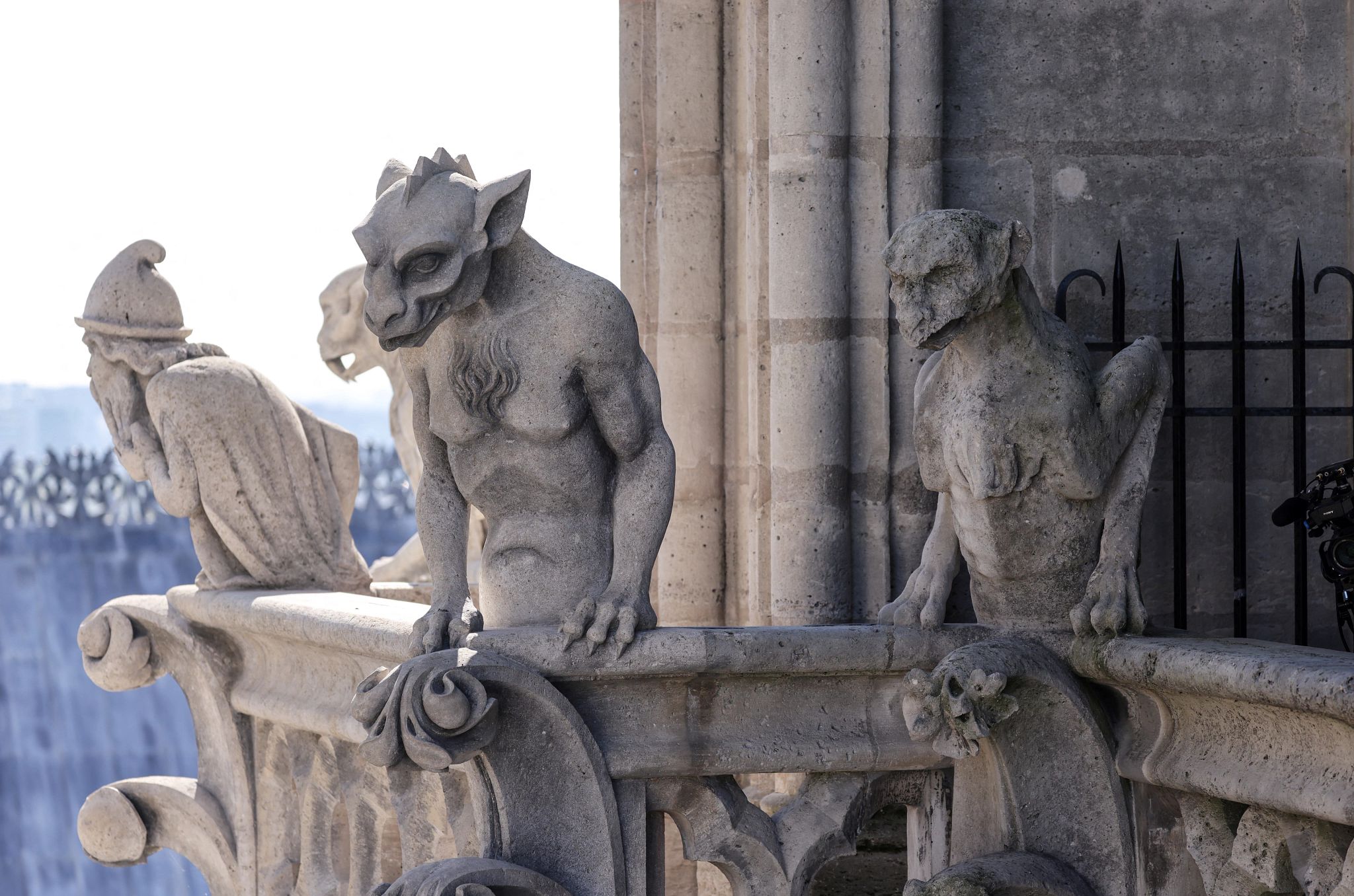 European Storybook Vacations gargoyle statues at notre-dame cathedral