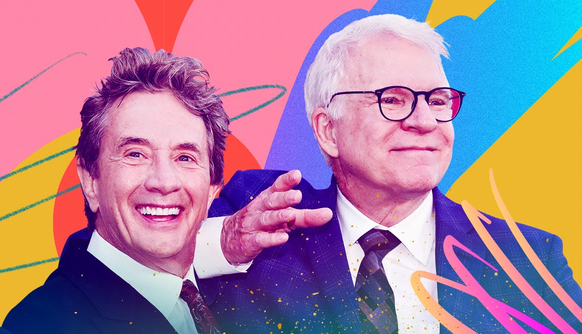 Martin Short & Steve Martin are shown in a photo illustration