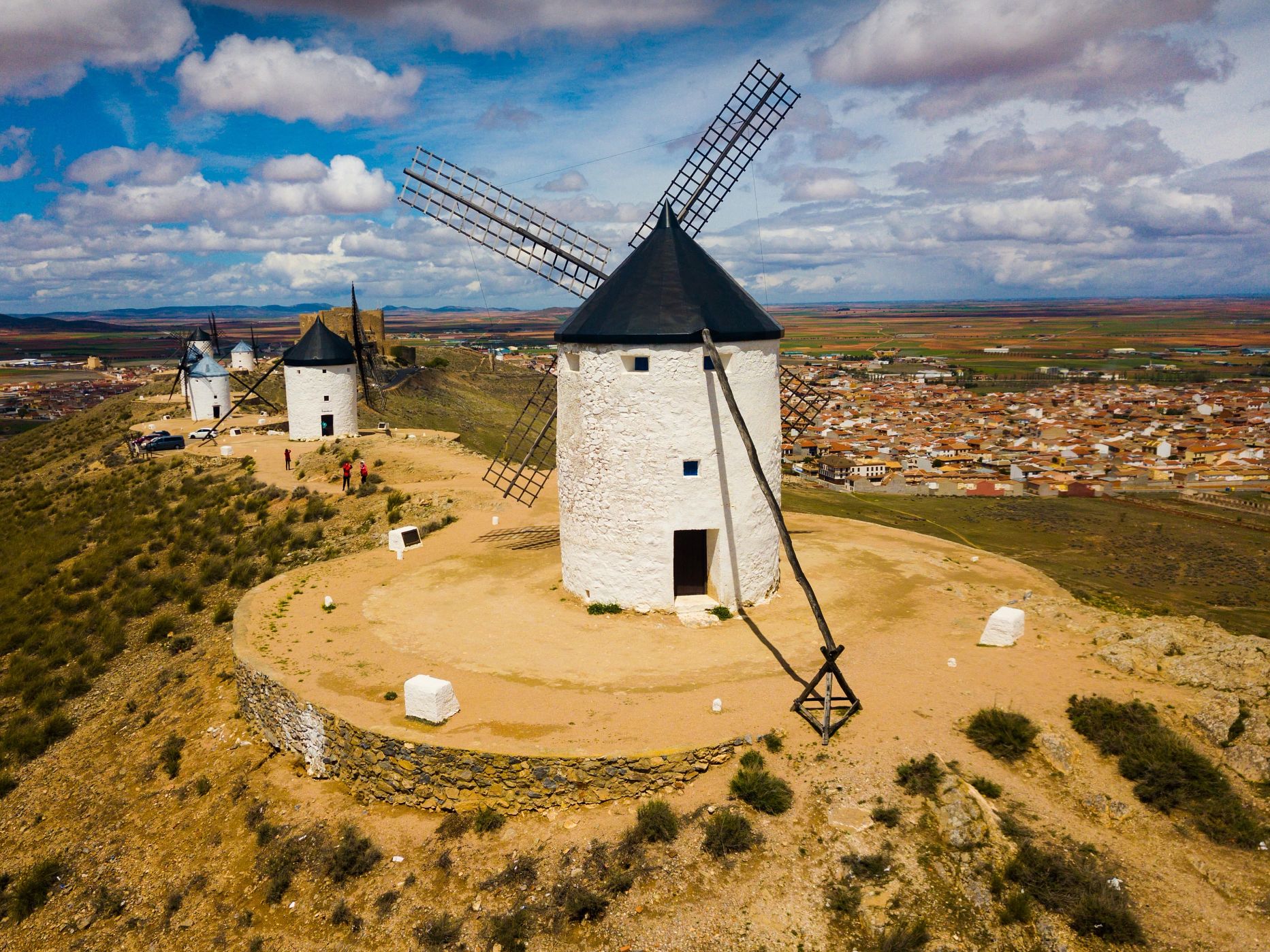 Destination experts Famous windmills in Consuegra, province of Toledo, Castile-La Mancha, Spain
