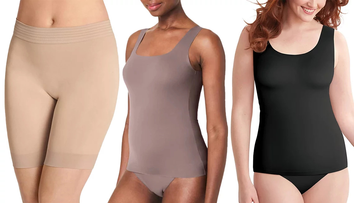 people modeling shapewear