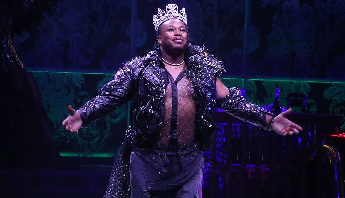 Marcel Spears during the opening night curtain call for the Broadway play Fat Ham