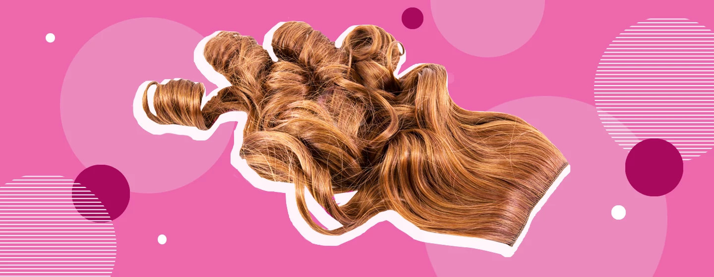 hair extension, graphic, photo illustration